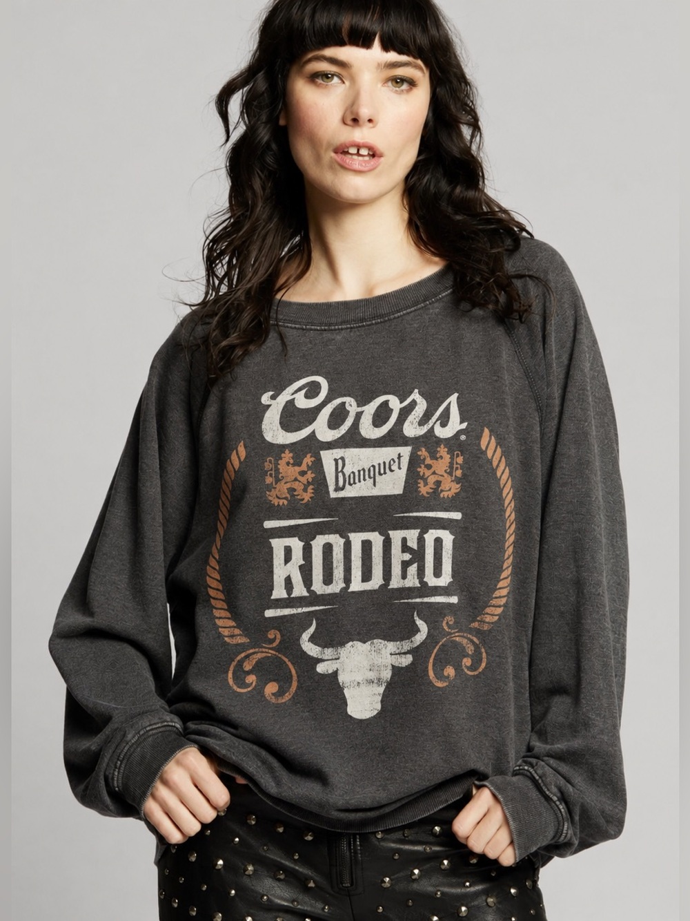 Coors 1873 Banquet Beer Oversized Sweatshirt RECYCLED KARMA